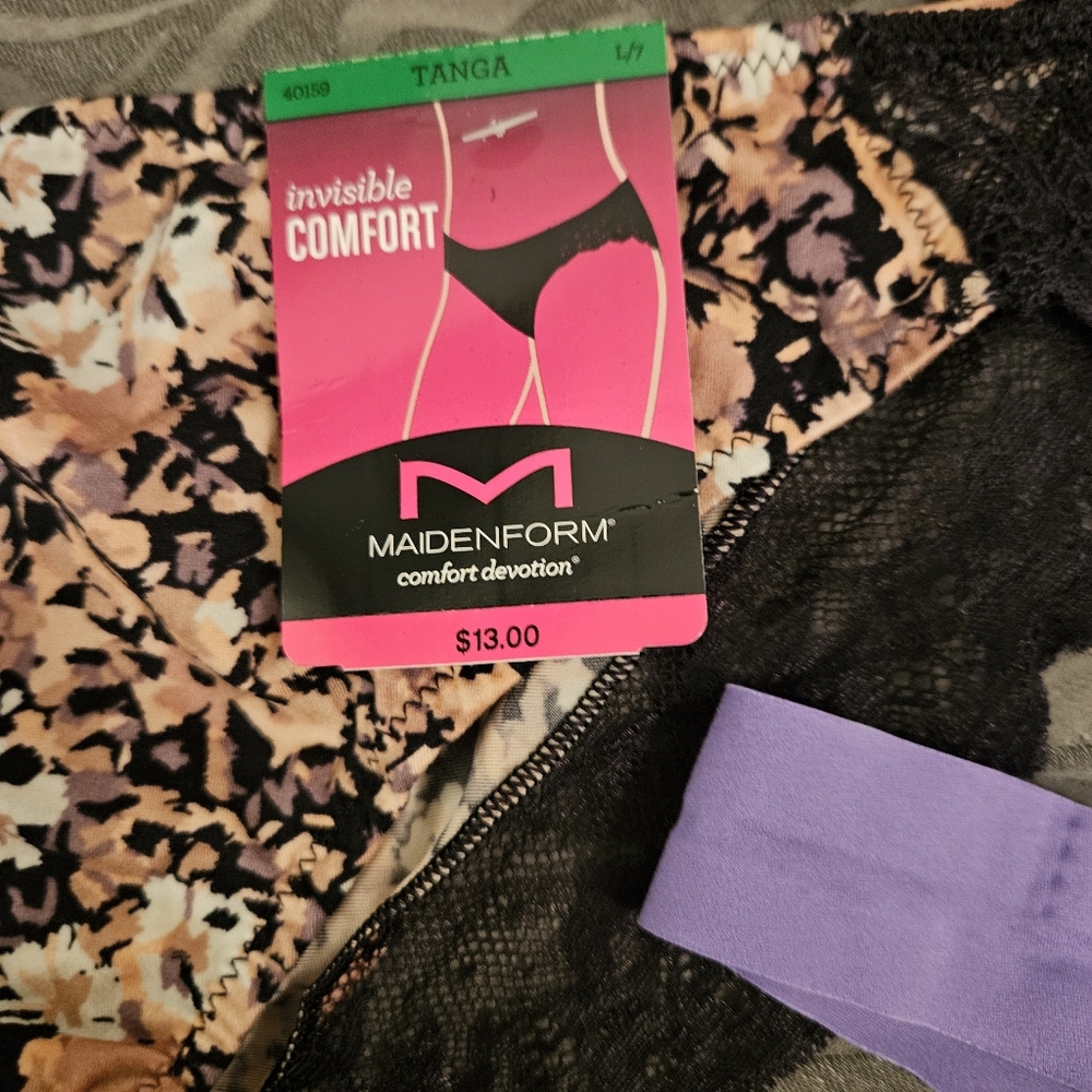 NWT 4 Pack Maidenform Panties - Size 7/Lg - Picture 4 of 6